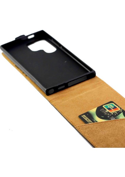 Samsung Galaxy S24 Ultra Iş Tarzı Tpu Deri Için Dikey Flip Case (Yurt Dışından) fiyatları