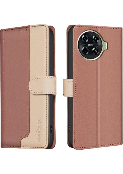 Tecno Spark 20 Pro Plus Flip Folio Kickstand Kart Yuvaları Rfıd Için Flip Case (Yurt Dışından)