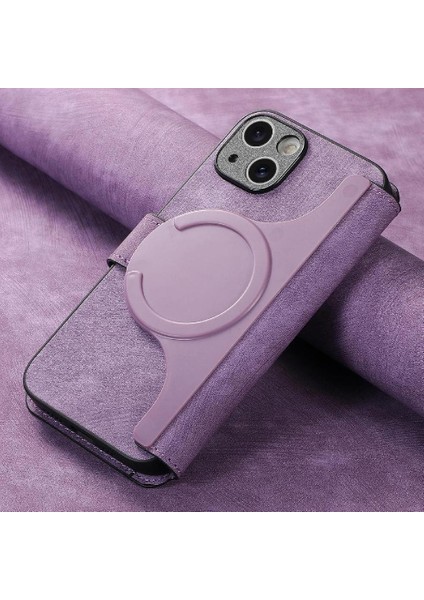 IPhone 15 Için Flip Case Cüzdan Retro Kart Standı Mıknatıs Koruyucu Malzeme (Yurt Dışından) fırsatları