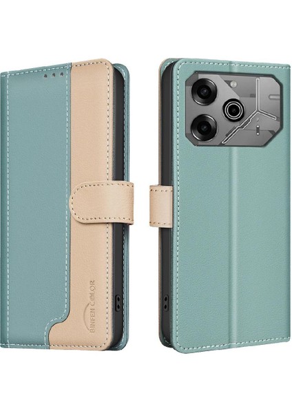 Tecno Pova 6 6 Pro 5g Rfıd Engelleme Kickstand Darbeye Tpu Için Flip Case (Yurt Dışından)