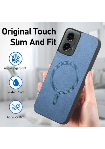 Motorola Moto G 2024 Kablosuz Şarj Için Flip Case Hafif Ince Araba (Yurt Dışından) fırsatları