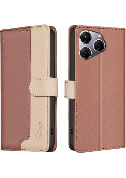 SZY Market Tecno Spark 20 Pro Rfıd Engelleme Darbeye Dayanıklı Tpu Iç Kabuk Için Flip Case (Yurt Dışından)