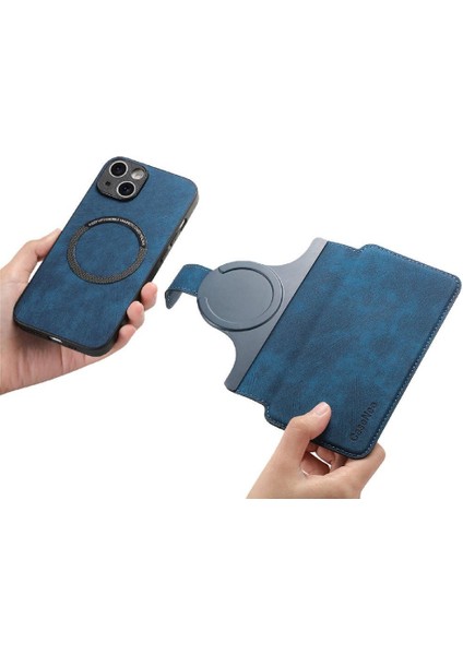 IPhone 15 Için Flip Case Cüzdan Retro Kart Standı Mıknatıs Koruyucu Malzeme (Yurt Dışından) indirimleri
