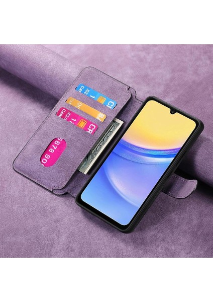 Samsung Galaxy A25 Retro Kart Standı Cüzdan Mıknatıs Koruyucu Için Flip Case (Yurt Dışından) fırsatları