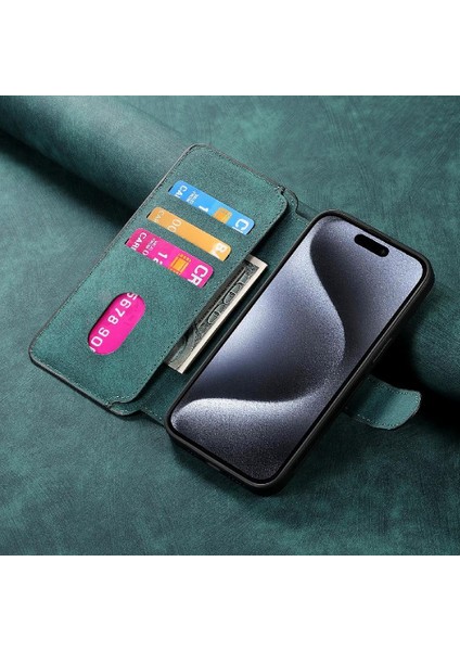 IPhone 15 Için Flip Case Pro Retro Kart Standı Cüzdan Mıknatıs Koruyucu (Yurt Dışından) fiyatları