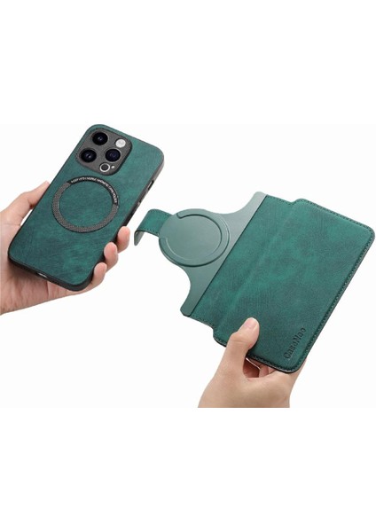 IPhone 15 Için Flip Case Pro Retro Kart Standı Cüzdan Mıknatıs Koruyucu (Yurt Dışından) modelleri