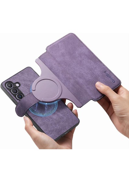 Samsung Galaxy S24 Artı Retro Kart Standı Cüzdan Mıknatıs Için Flip Case (Yurt Dışından) modelleri