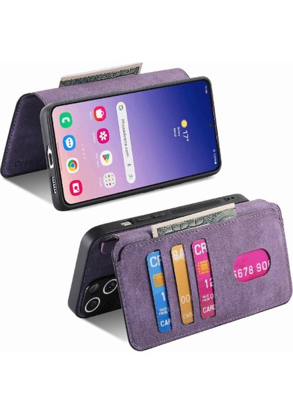 Samsung Galaxy S24 Artı Retro Kart Standı Cüzdan Mıknatıs Için Flip Case (Yurt Dışından) indirimleri