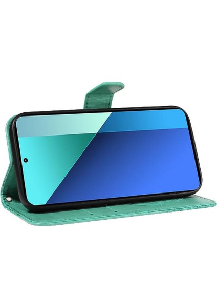Xiaomi Redmi Not 13 Için Flip Case 4g Ayrılabilir El Kayışı Kabartmalı Yüksek (Yurt Dışından)