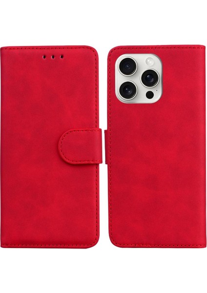 IPhone 16 Için Flip Case Pro Manyetik Kart Yuvası Premium Pu Deri Standı (Yurt Dışından)