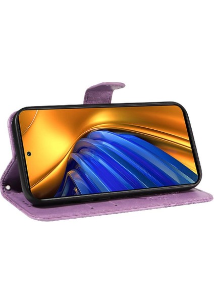 Xiaomi Poco F4 5g Için Flip Case Kredi Kartı Yuvası ile Yüksek Kaliteli Deri (Yurt Dışından)