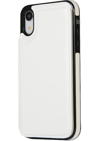 Kart Tutucu ile IPhone Xr Pu Deri Kickstand Kart Yuvaları Için Cüzdan Kılıf (Yurt Dışından) modelleri