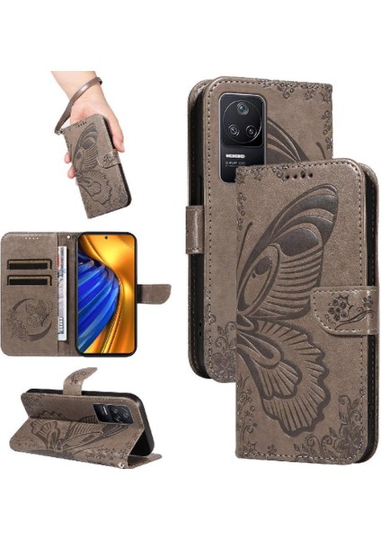 Xiaomi Poco F4 5g Için Flip Case Kredi Kartı Yuvası ile Yüksek Kaliteli Deri (Yurt Dışından)