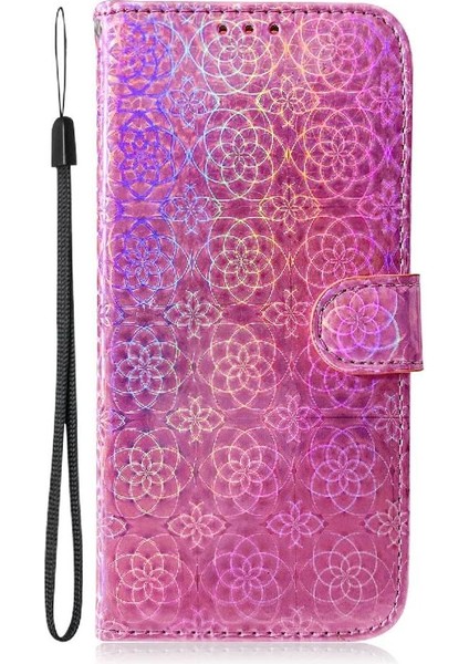 SZY Market Huawei Nova 12 Pro Için Flip Case Glitter Renkli Premium Pu Deri Kart (Yurt Dışından)