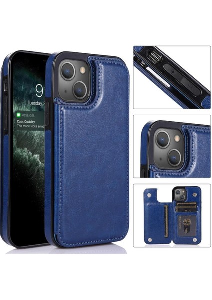 Kart Tutucu Kickstand Kart Yuvaları Pu ile IPhone 13 Mini Için Cüzdan Kılıf (Yurt Dışından) fiyatları