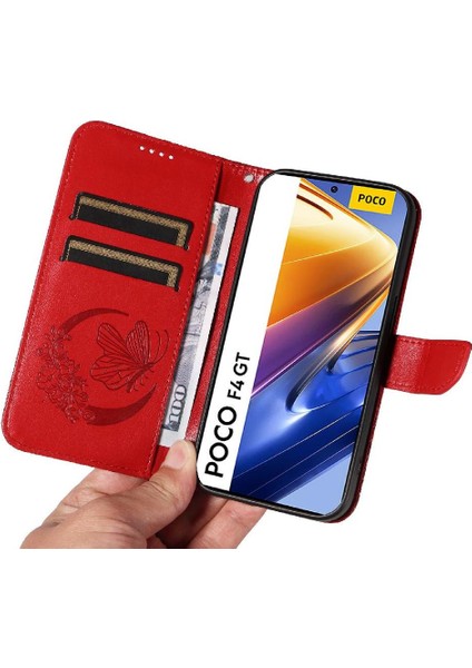 Kredi Kartı Yuvası ile Xiaomi Redmi Credit Oyun Için Flip Case Kabartmalı Yüksek (Yurt Dışından)