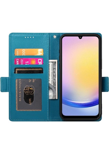 Samsung Galaxy A25 Flip Iş Günlük Kullanım Için Flip Case Kart Yuvaları Cüzdan (Yurt Dışından) modelleri