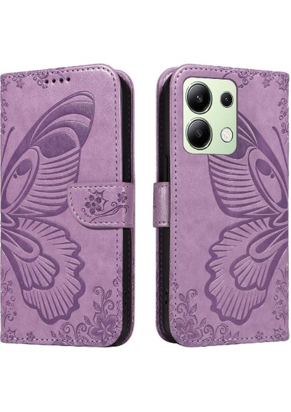 Xiaomi Redmi Not 13 Için Flip Case 4g Ayrılabilir El Kayışı Kabartmalı Yüksek (Yurt Dışından)