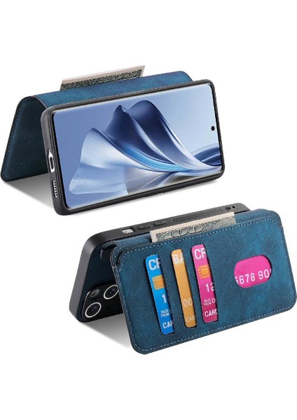 Oppo Oppo 10 5g Mıknatıs Koruyucu Malzeme Için Flip Case Retro Kart Standı (Yurt Dışından) modelleri