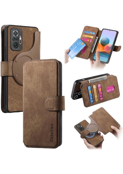 Xiaomi Redmi Not 10 Için Flip Case Pro 4g Kart Standı Mıknatıs Koruyucu (Yurt Dışından)