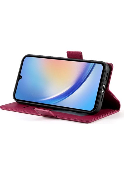 Samsung Galaxy A34 5g Için Flip Case Iş Çevir Cüzdan Kart Yuvaları Günlük (Yurt Dışından) indirimleri