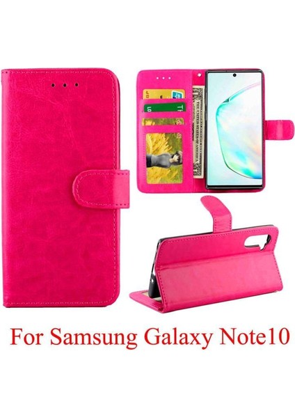 Samsung Galaxy NOTE10 Için Flip Case Pu Deri Manyetik Kapatma Darbeye (Yurt Dışından)