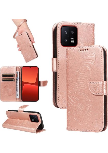 Xiaomi 13 Için Flip Case Yüksek Kalite Deri Ayrılabilir El Kayışı ile (Yurt Dışından)