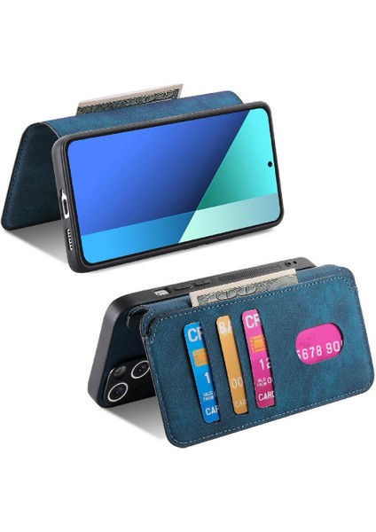 Xiaomi Redmi Not 13 Için Flip Case 4g Cüzdan Mıknatıs Koruyucu Malzeme (Yurt Dışından)