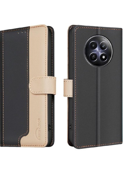 Realme 12 5g Kickstand Rfıd Engelleme Kart Yuvaları Tutucu Flip Case (Yurt Dışından) indirimleri