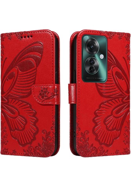 Kredi Kartı Yuvası ile Oppo Credit 11F 5g Yüksek Kaliteli Deri Için Flip Case (Yurt Dışından)