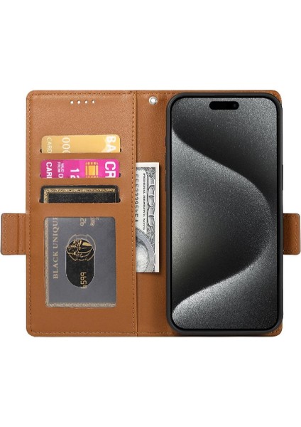 Samsung Galaxy A15 Iş Cüzdan Günlük Kullanım Flip Kart Yuvaları Için Flip Case (Yurt Dışından) modelleri