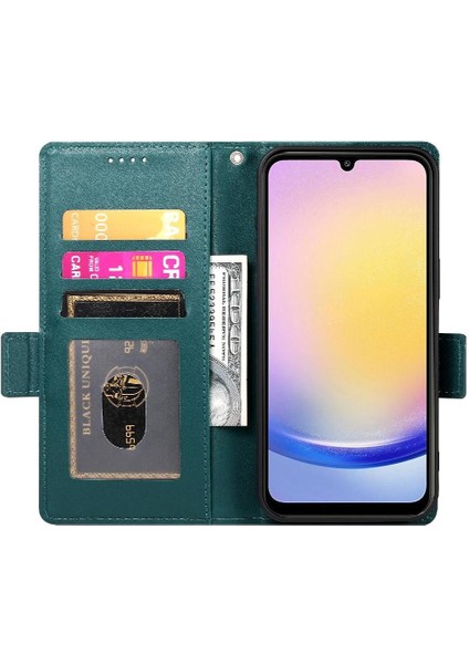 Samsung Galaxy A25 Flip Iş Günlük Kullanım Için Flip Case Kart Yuvaları Cüzdan (Yurt Dışından) fırsatları