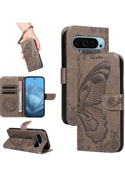 Kredi Kartı Yuvası Yüksek Kaliteli Deri ile Google Pixel 9 Için Flip Case (Yurt Dışından) indirimleri