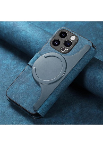 IPhone 15 Için Flip Case Pro Retro Kart Standı Cüzdan Mıknatıs Koruyucu (Yurt Dışından) modelleri