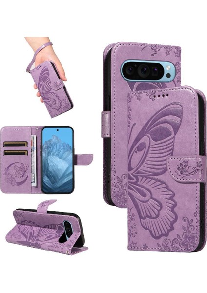 Kredi Kartı Yuvası Yüksek Kaliteli Deri ile Google Pixel 9 Için Flip Case (Yurt Dışından) fırsatları