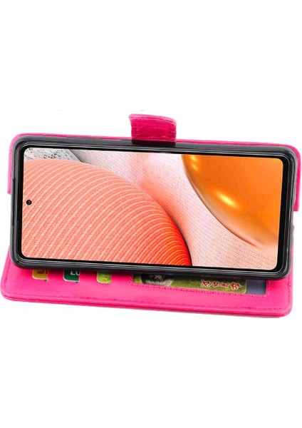 Samsung Galaxy A72 5g Kickstand Kart Tutucu Pu Deri Için Flip Case (Yurt Dışından) modelleri