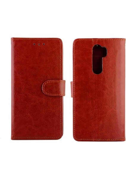 Xiaomi Redmi Not 8 Pro Için Flip Case Kart Tutucu Kickstand Manyetik Pu (Yurt Dışından)