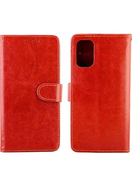 Samsung Galaxy A32 5g Kickstand Kart Tutucu Darbeye Pu Için Flip Case (Yurt Dışından)