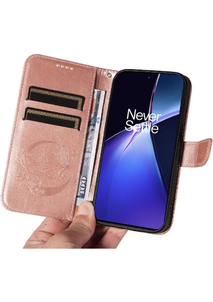 Oneplus Nord Ce4 5g Için Flip Case Kredi Kartı ile Ayrılabilir El Kayışı (Yurt Dışından)