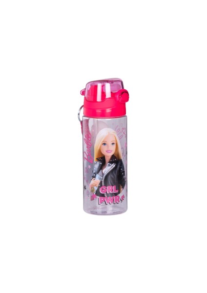 500ML Barbie Pipetli Askılı Kilitlenebilir Su Matarası