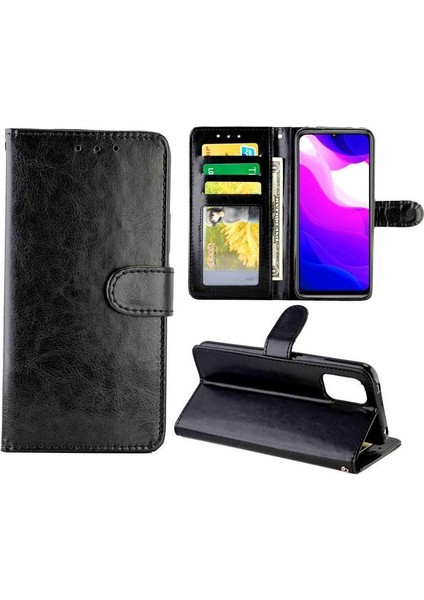 Xiaomi Mi 10 Lite Için Flip Case 5g Darbeye Kart Tutucu Kickstand Pu (Yurt Dışından)