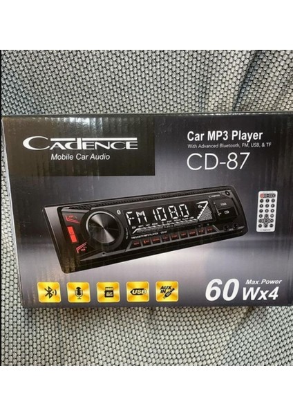 Cadence Cd-87 Oto Teyp Çift Usbli Bluetooth Aux