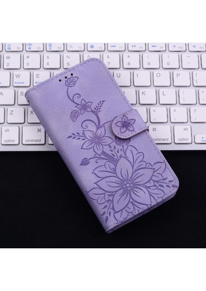 Oppo Oppo 12 5g Kabartmalı Zambak Manyetik Kart Tutucu Kickstand Için Flip Case (Yurt Dışından) fırsatları