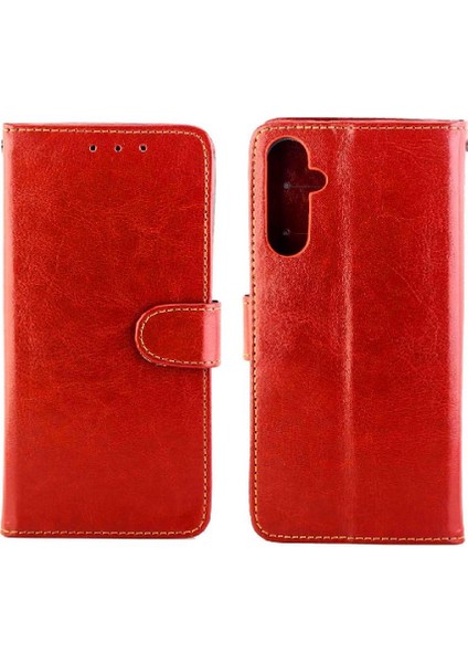 Samsung Galaxy M34 5g Darbeye Kickstand Kart Tutucu Pu Için Flip Case (Yurt Dışından)