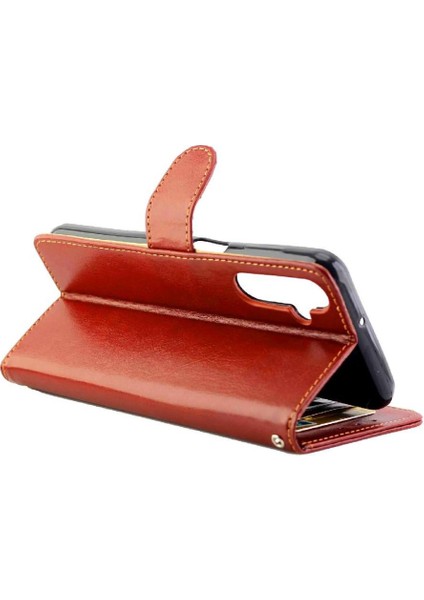 Samsung Galaxy M34 5g Darbeye Kickstand Kart Tutucu Pu Için Flip Case (Yurt Dışından) modelleri
