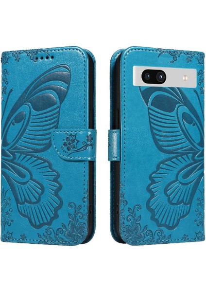 Kredi Kartı Yuvası ile Google Pixel 7A Ayrılabilir El Kayışı Için Flip Case (Yurt Dışından)