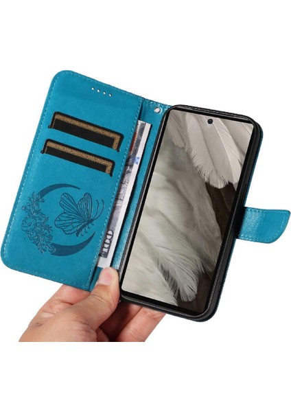 Kredi Kartı Yuvası ile Google Pixel 7A Ayrılabilir El Kayışı Için Flip Case (Yurt Dışından)