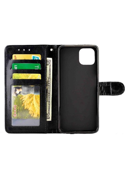 Samsung Galaxy A22 5g Için Flip Case Kickstand Kart Tutucu Darbeye Pu (Yurt Dışından) modelleri