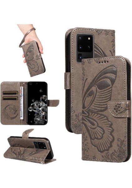 Samsung Galaxy S20 Ultra Yüksek Kaliteli Deri Ayrılabilir Için Flip Case (Yurt Dışından)