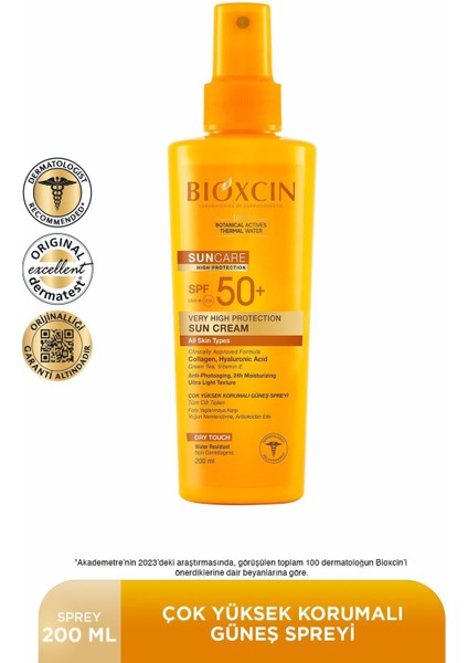 Sun Care Spf 50 Çok Yüksek Korumalı Vücut Güneş Spreyi 200 ml - Kolajen Çok Yüksek Koruma 2'li